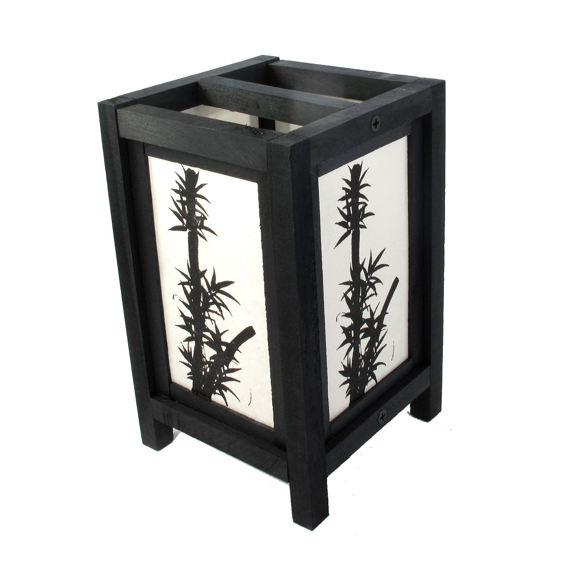 Bamboo Mulberry Paper Wood Frame Table Lantern - TropicaZona