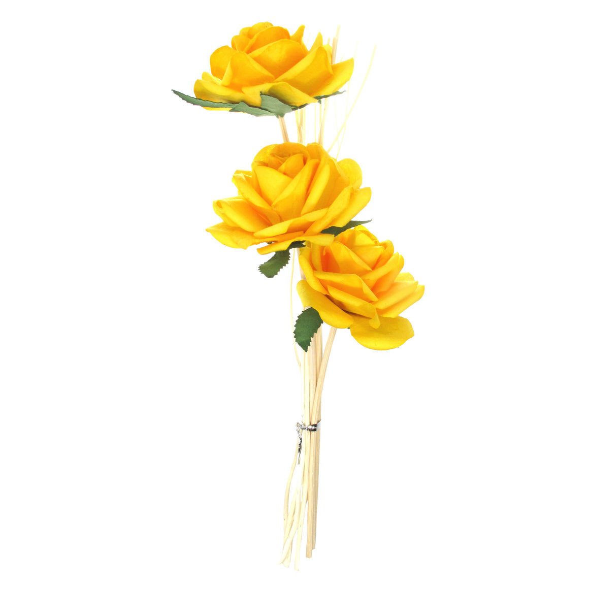 Mulberry (Saa) Paper Rose Diffuser Set, Yellow - TropicaZona