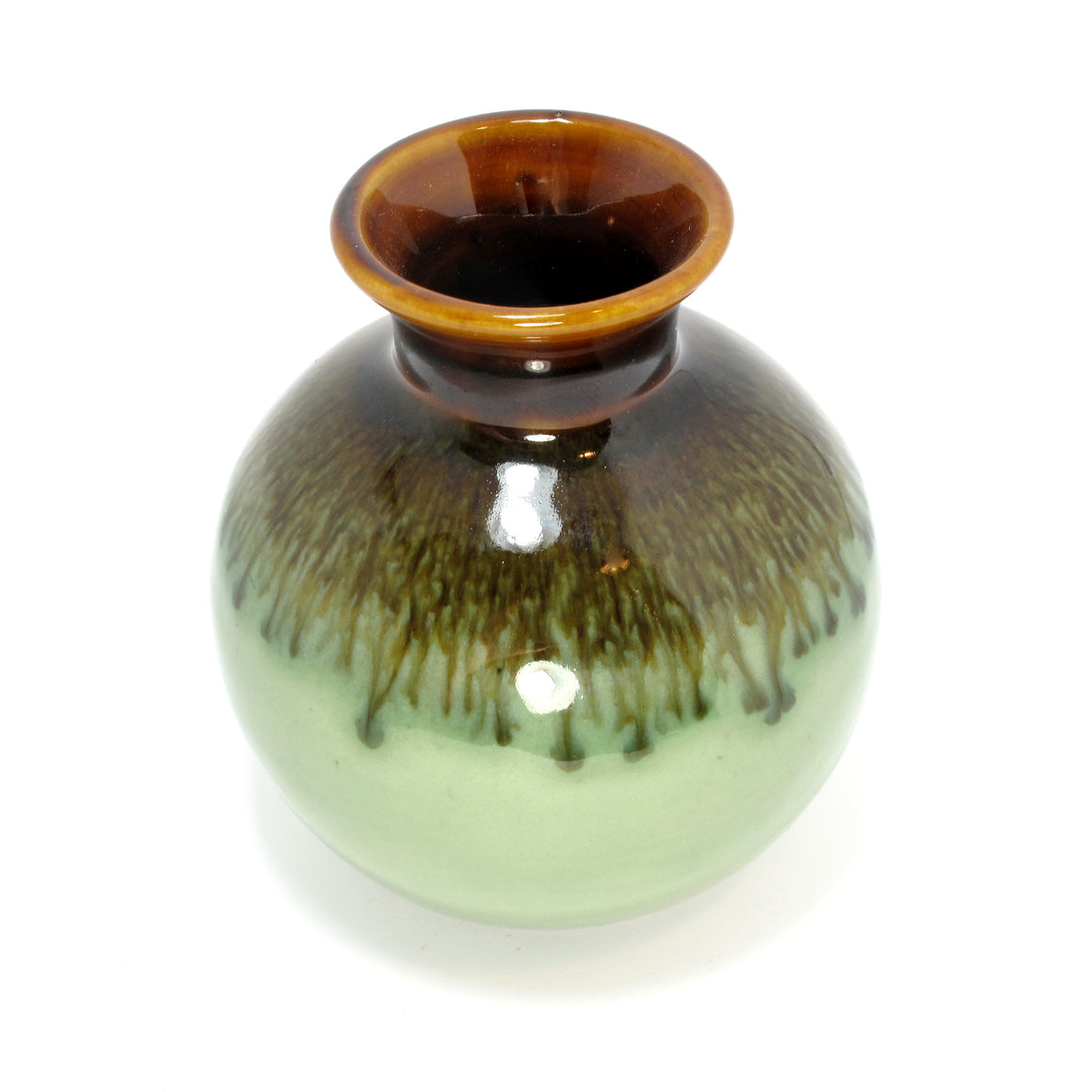 Celadon Ceramic Vase, 4" High - TropicaZona