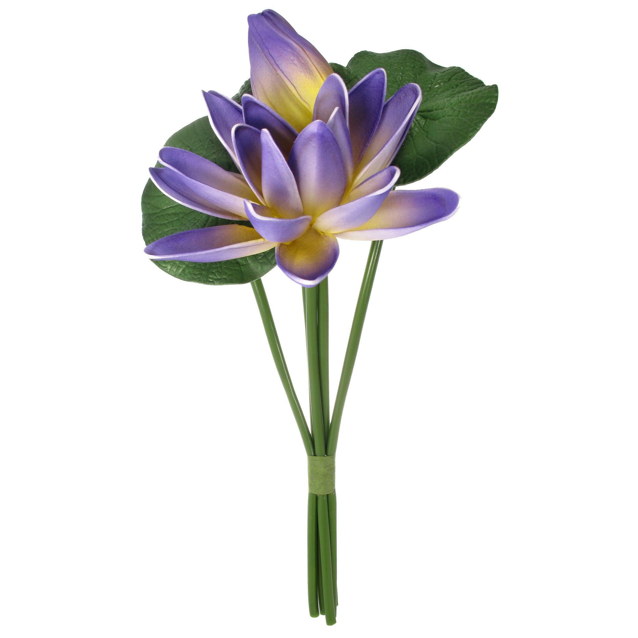 artificial water lily flower Artificial Water Lily Foam Flower Bouquet